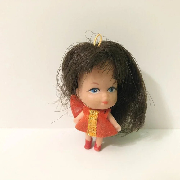 Vtg 1970s Wee Wuvables Necklace Doll Liddle Kiddles Clone Missing Chain - Picture 9 of 11